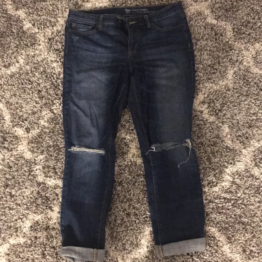 Gap knee ripped jeans